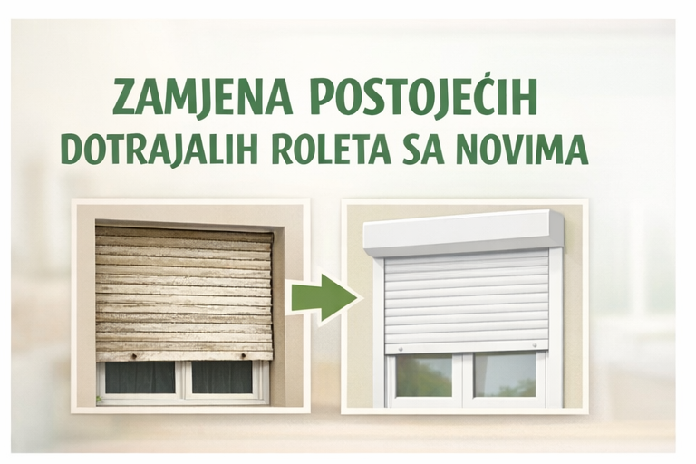 Zamjena dotrajalih roleta u stanu i kući Split