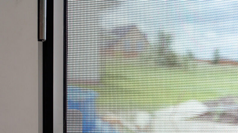 plastic window with mosquito net
